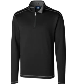 Cutter u0026 Buck Cutter & Buck Evergreen Reversible Overknit Quarter-Zip Pullover- Pullovers & Layers