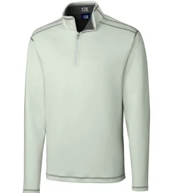 Cutter u0026 Buck Cutter & Buck Evergreen Reversible Overknit Quarter-Zip Pullover- Pullovers & Layers