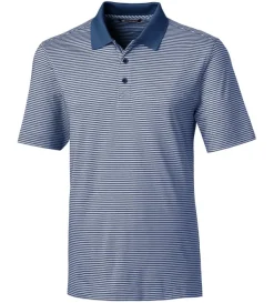 Cutter u0026 Buck Cutter & Buck Forge Tonal Stripe Short Sleeve Polo Shirt- Polos & Knits