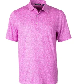 Cutter u0026 Buck Cutter & Buck Pike Constellation Print Short Sleeve Polo Shirt- Polos & Knits