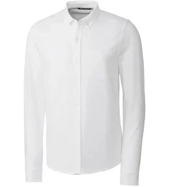 Cutter u0026 Buck Cutter & Buck Reach Long Sleeve Oxford Sport Shirt- Long Sleeve Sport Shirts