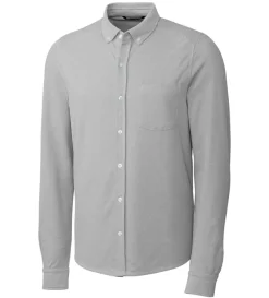 Cutter u0026 Buck Cutter & Buck Reach Long Sleeve Oxford Sport Shirt- Long Sleeve Sport Shirts