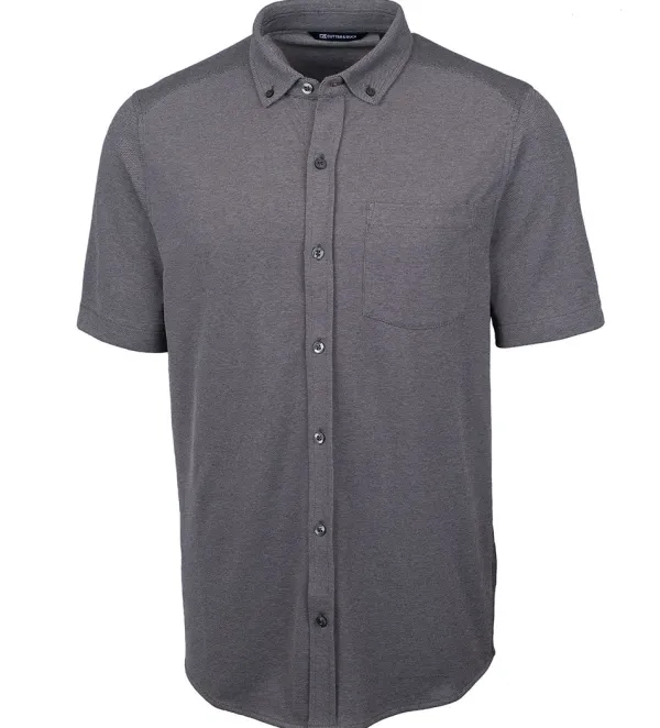 Cutter u0026 Buck Cutter & Buck Reach Short Sleeve Oxford Sport Shirt- Short Sleeve Sport Shirts