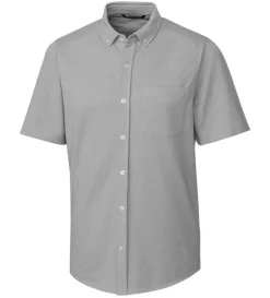 Cutter u0026 Buck Cutter & Buck Reach Short Sleeve Oxford Sport Shirt- Short Sleeve Sport Shirts