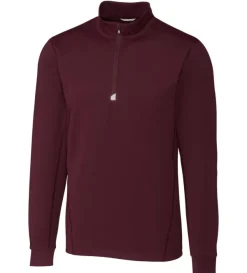 Cutter u0026 Buck Cutter & Buck Traverse Interlock Half Zip Pullover- Pullovers & Layers
