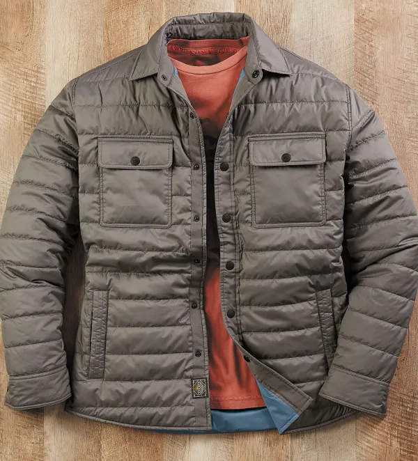 Faherty Atmosphere Quilted Shirt Jacket- Casual & Active