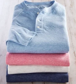 Faherty Cloud Henley- Polos & Knits