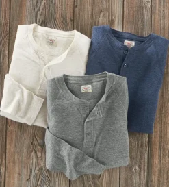 Faherty Cloud Henley- Polos & Knits