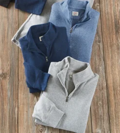 Faherty Legend Quarter-Zip Sweater- Pullovers & Layers
