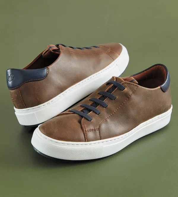 Johnston u0026 Murphy Johnston & Murphy Anson Leather Sneaker- Casual Shoes