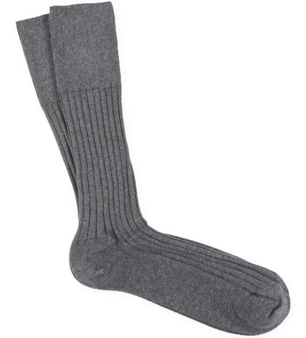Marcoliani Ribbed Anklet Dress Sock- Socks