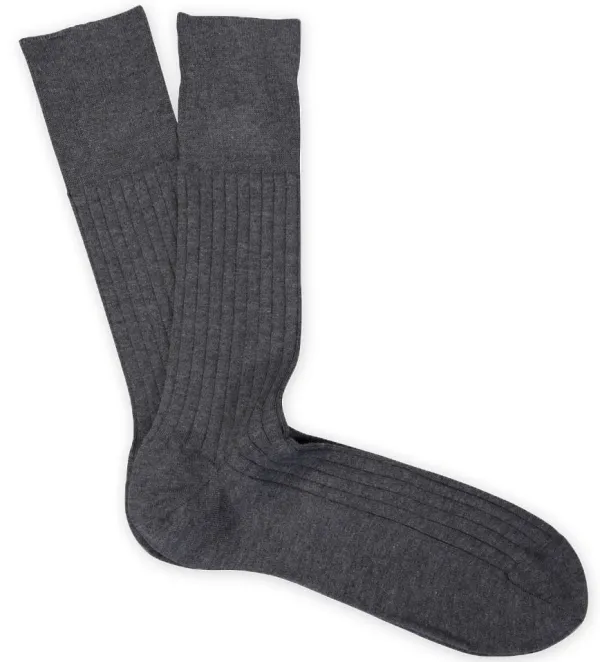 Marcoliani Ribbed Anklet Dress Sock- Socks