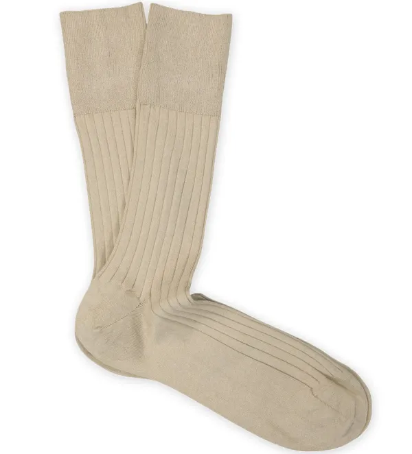 Marcoliani Ribbed Anklet Dress Sock- Socks