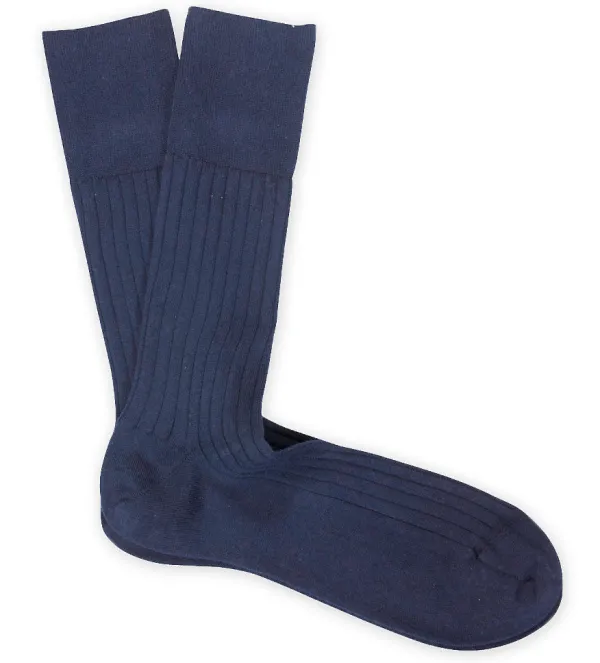 Marcoliani Ribbed Anklet Dress Sock- Socks
