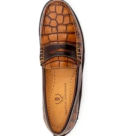 Martin Dingman Bill Alligator-Grain Loafers- Dress Shoes