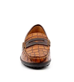Martin Dingman Bill Alligator-Grain Loafers- Dress Shoes