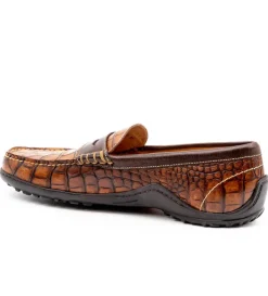 Martin Dingman Bill Alligator-Grain Loafers- Dress Shoes