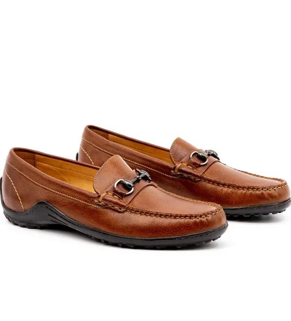 Martin Dingman Bill Horse Bit Leather Loafer- Dress Shoes