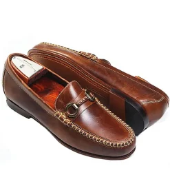 Martin Dingman Old Row Horse Bit Leather Loafer- Dress Shoes