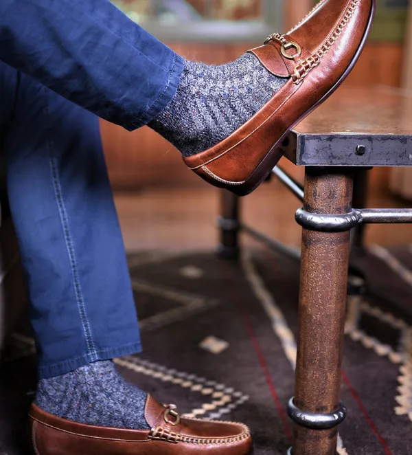 Martin Dingman Old Row Horse Bit Leather Loafer- Dress Shoes