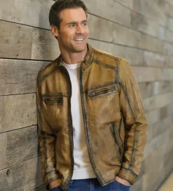 Patrick James Lambskin Blouson Jacket- Leather & Suede