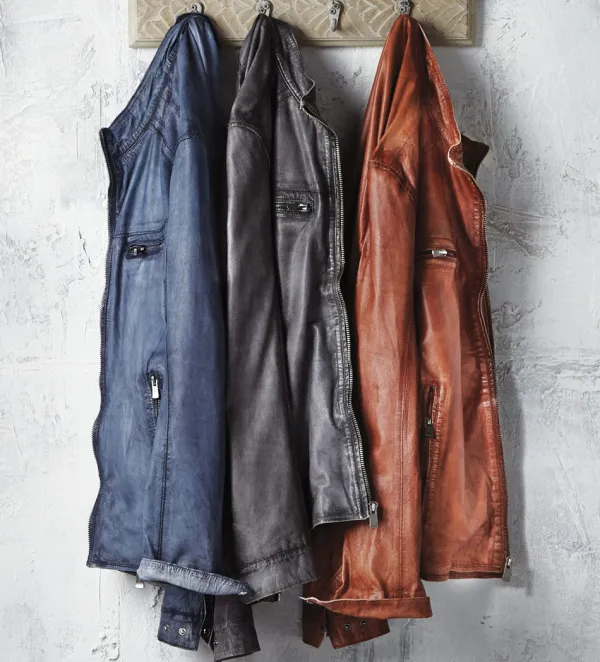 Patrick James Lambskin Blouson Jacket- Leather & Suede