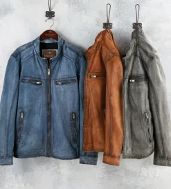 Patrick James Lambskin Blouson Jacket- Leather & Suede