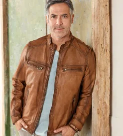 Patrick James Lambskin Blouson Jacket- Leather & Suede