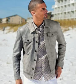 Patrick James Lambskin Jacket- Leather & Suede