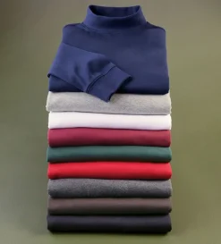 Patrick James Mock Neck- Polos & Knits