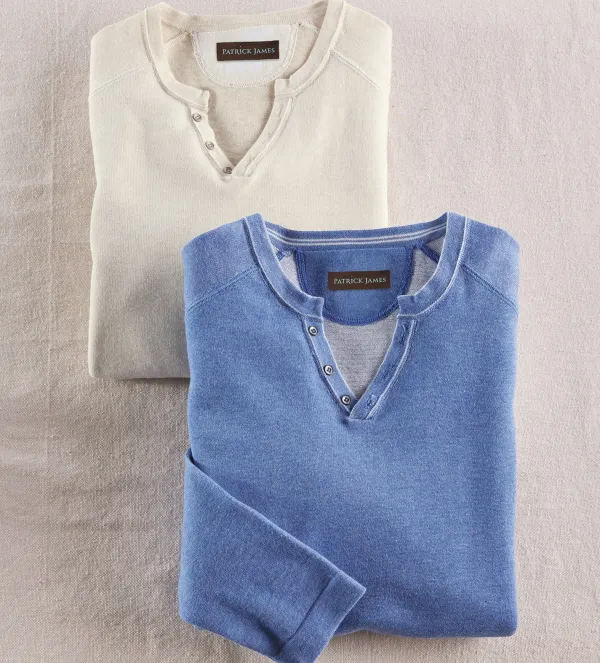 Patrick James Reversible Venley Sweater- Pullovers & Layers