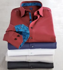 Patrick James Solid Sateen Shirt- Long Sleeve Sport Shirts