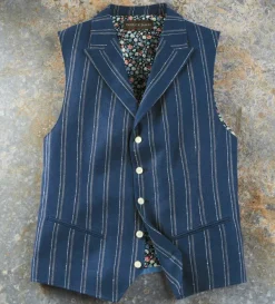 Patrick James Stripe Vest- Vests