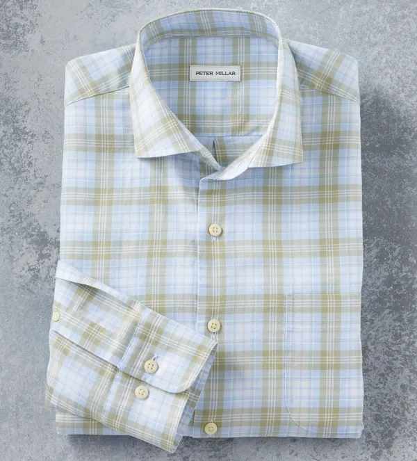 Peter Millar Camden Plaid Long Sleeve Shirt- Long Sleeve Sport Shirts