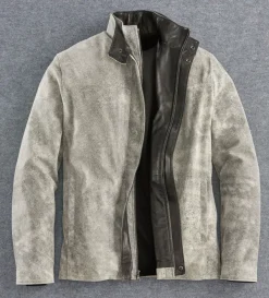 Remy Leather Remy Distressed Lambskin Jacket- Leather & Suede