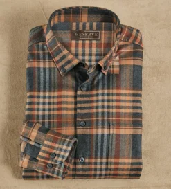 Reserve Plaid Long Sleeve Shirt- Long Sleeve Sport Shirts