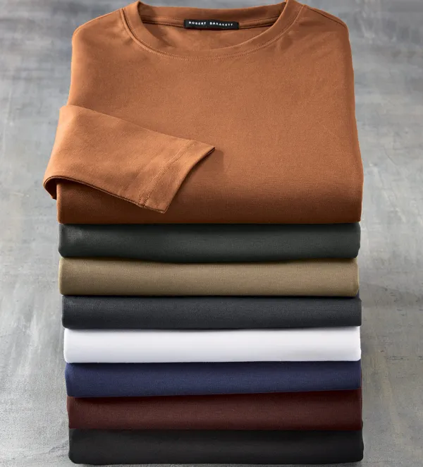Robert Barakett Georgia Long Sleeve Crewneck- Tees