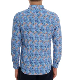 Robert Graham Long Sleeve Venlow Woven Shirt- Long Sleeve Sport Shirts