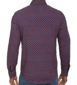 Robert Graham Long Sleeve Barrone Knit Shirt- Long Sleeve Sport Shirts