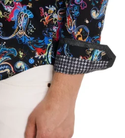 Robert Graham Long Sleeve Electric Reef Shirt- Long Sleeve Sport Shirts