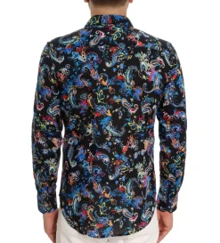 Robert Graham Long Sleeve Electric Reef Shirt- Long Sleeve Sport Shirts