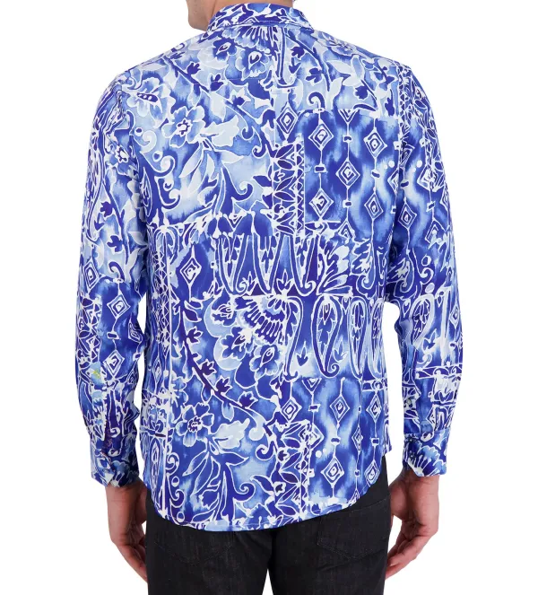 Robert Graham Long Sleeve Jaipore Le Shirt- Long Sleeve Sport Shirts