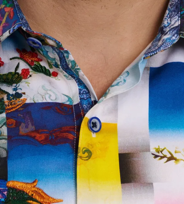 Robert Graham Long Sleeve Koa Woven Shirt- Long Sleeve Sport Shirts