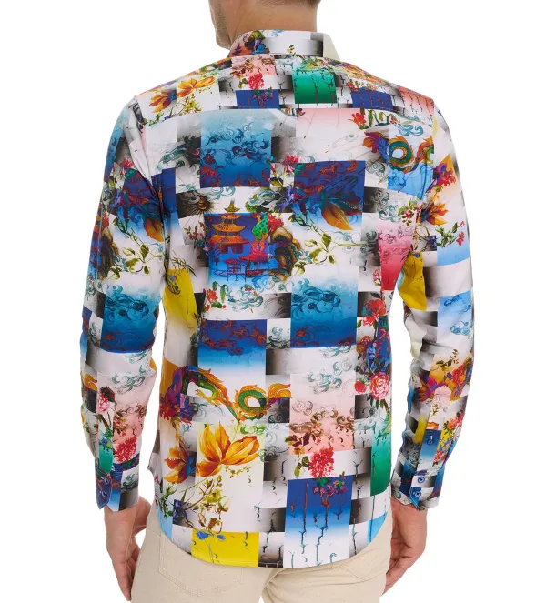 Robert Graham Long Sleeve Koa Woven Shirt- Long Sleeve Sport Shirts