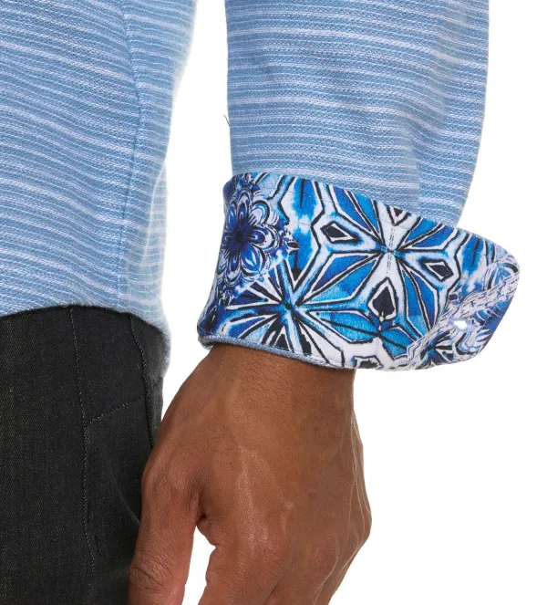 Robert Graham Long Sleeve Adler Knit Shirt- Long Sleeve Sport Shirts