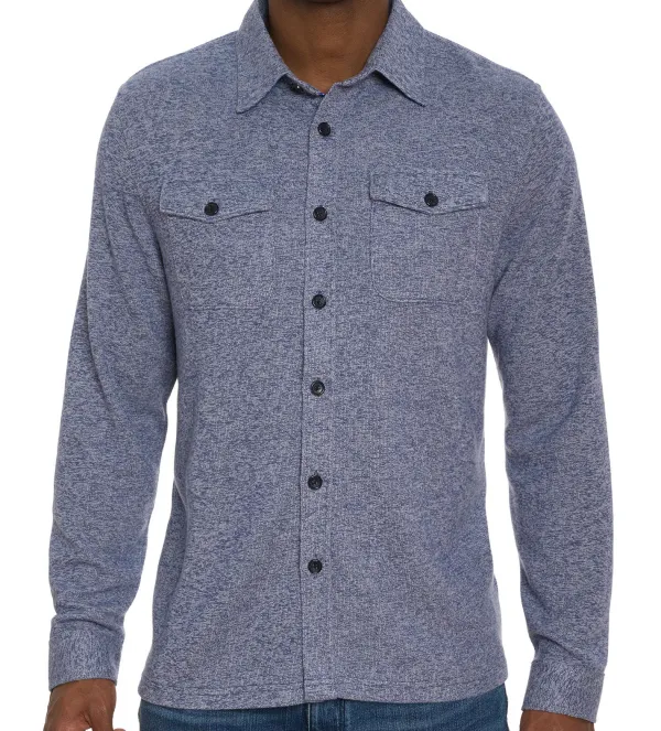 Robert Graham Long Sleeve Ortis Knit Shirt- Long Sleeve Sport Shirts
