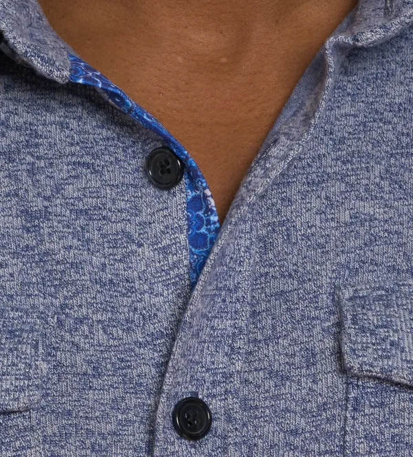Robert Graham Long Sleeve Ortis Knit Shirt- Long Sleeve Sport Shirts