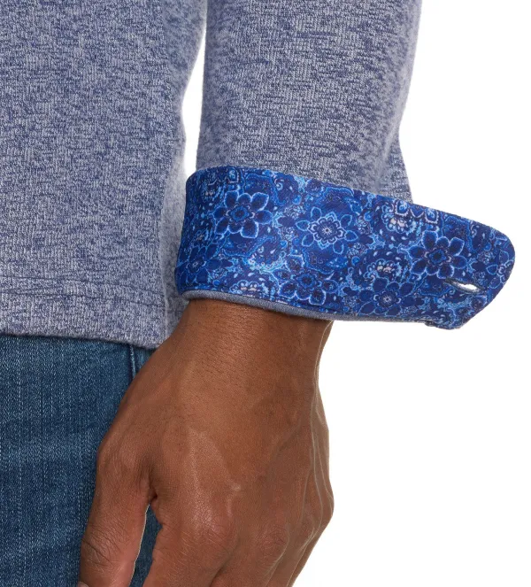 Robert Graham Long Sleeve Ortis Knit Shirt- Long Sleeve Sport Shirts
