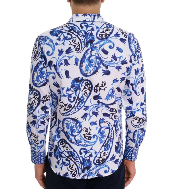 Robert Graham Long Sleeve Thera Le Shirt- Long Sleeve Sport Shirts