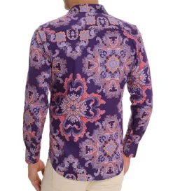 Robert Graham Long Sleeve Casino Royale Shirt- Long Sleeve Sport Shirts